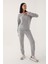 Simple Stylish Gri Kadın Eşofman Takımı 2