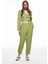 Kruvaze Crop Blazer Ceket Olive 2