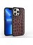 iPhone 13 Pro Max Uyumlu Kılıf Wiwu Croco Pattern Calfskin Orjinal Deri Kapak 1