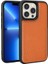 iPhone 13 Pro Uyumlu Kılıf Wiwu Genuine Leather Plastic Calfskin Orjinal Deri Kapak 1