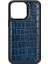 iPhone 13 Mini Uyumlu Kılıf Wiwu Croco Pattern Calfskin Orjinal Deri Kapak 1