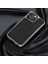 iPhone 13 Uyumlu Kılıf Wiwu Genuine Leather Silver Calfskin Orjinal Deri Kapak 2