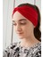 Kırmızı Çocuk Genç Bandana Saç Bandı Ekstra Yumuşak Esnek Doğal %100 Pamuklu Penye 3
