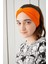 Stil Turuncu Çocuk Genç Bandana Saç Bandı Ekstra Yumuşak Esnek Doğal %100 Pamuklu Penye 1