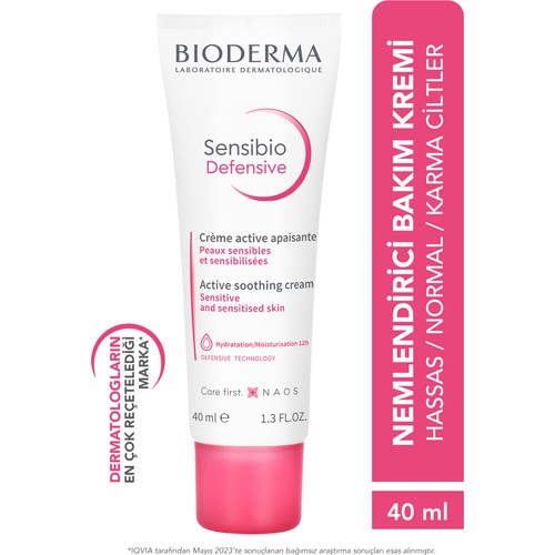 Sensibio Defensive Hassas ve Normal Ciltler için Antioksidan Etkili, E Vitamini İçeren Nemlendirici Bakım Kremi 40 ml