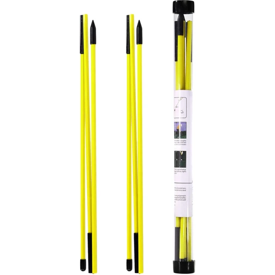 Kozoza 2 Paket Golf Hizalama Çubukları Golf Salıncak Katlanabilir 48IN Tam Salıncak Sarı (Yurt Dışından)
