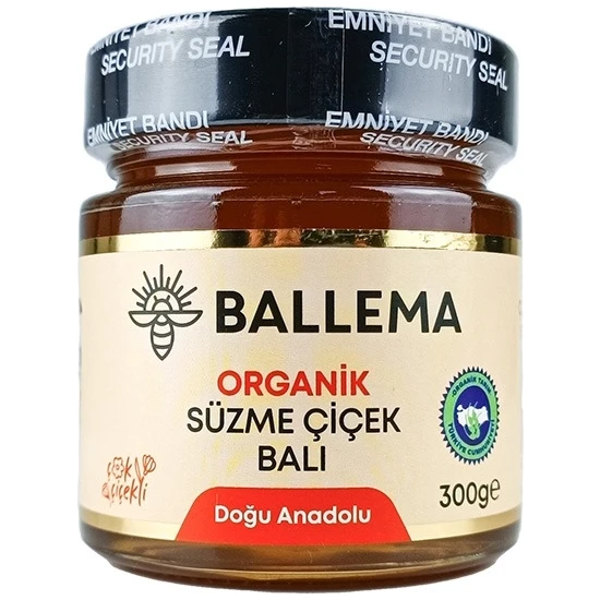 Ballema Organik Süzme Çiçek Balı 300GR