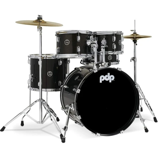 Pdp Drums Centerstage 20 Inch 5-Parça Akustik Davul Seti (Iridescent Black Sparkle)