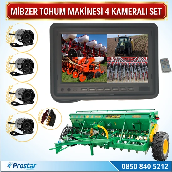 Navistar Mibzer Havalı Tohum Makinesi 4 Kameralı 7 Inç Monitörlü Ara