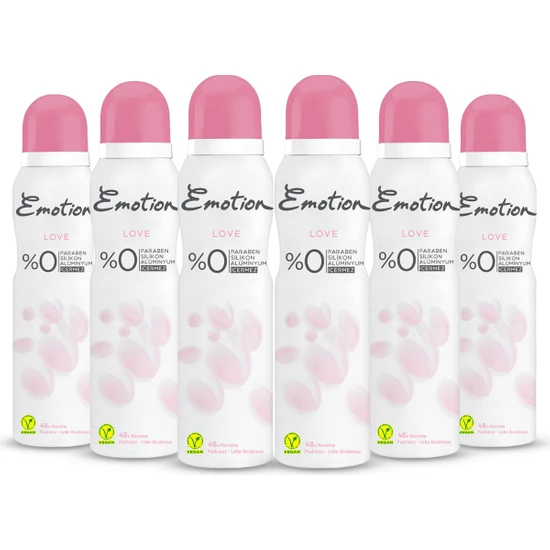 Emotion Love Kadın Deodorant 6 x 150 ml