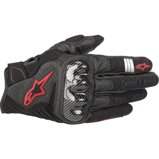 Alpine Stars Alpinestars Smx-1 Air V2 Korumalı Motosiklet Eldiveni (Siyah / Kırmızı)