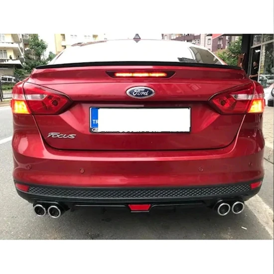 Ezber Fiat Albea Üniversal Arka Tampon Eki Difüzör 4 Egzoz Çıkışlı Siyah