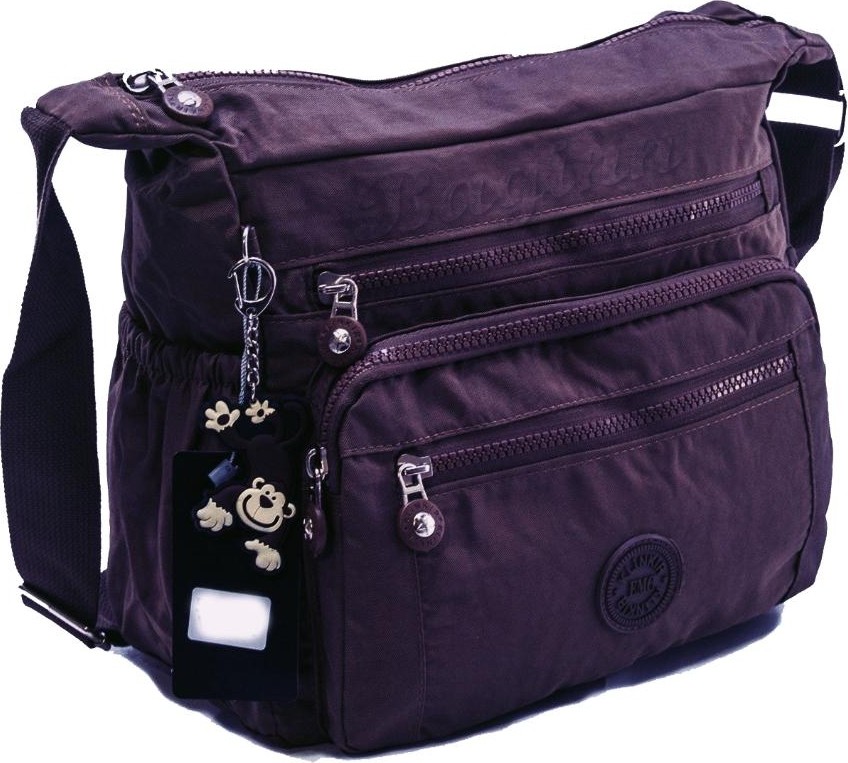 Baginn Klinkır Kadın Postacı Çanta Çok Cepli Çapraz Askılı Yağmura Dayanıklı Kumaş