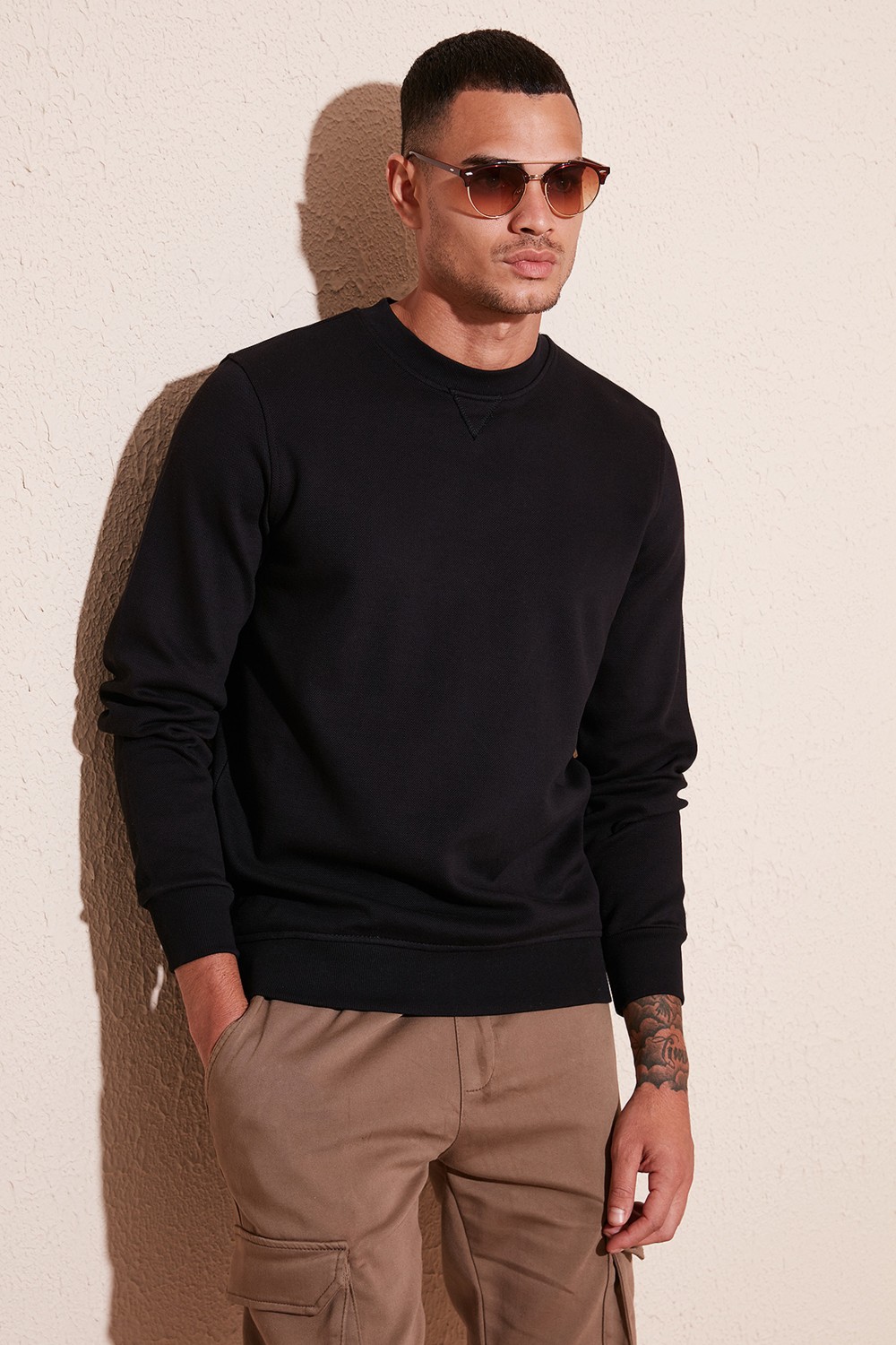 Buratti Pamuklu Regular Fit Bisiklet Yaka Sweat Erkek Sweat 5905453