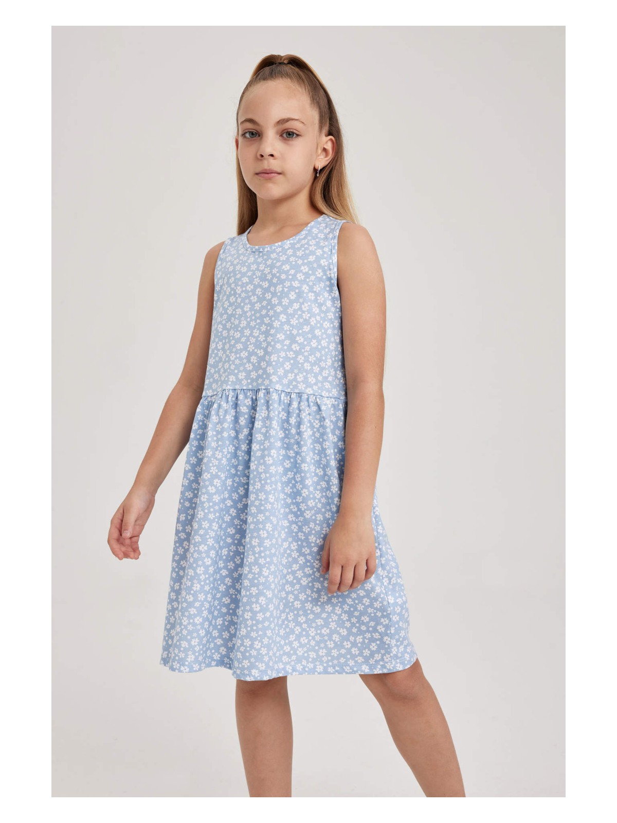 DeFacto Desenli Pamuklu Elbise Kız Çocuk B0673A8NS