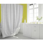 Tropik Home Duş Perdesi Çift Kanat 2X120X200CM Mermer Desenli Banyo Perdesi 16 Adet C Halka Hediyeli