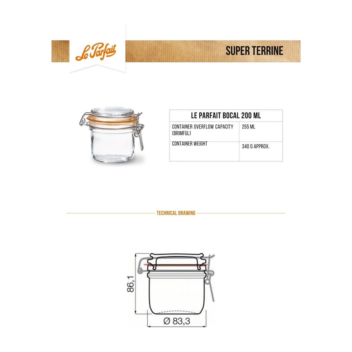 Le Parfait super Terrines 3'lü Küçük Cam Kavanoz Seti (500 Fiyatı