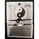Acousticworld 2 Adet Ying Yang Ipli Çift Bileklik Seti