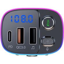 Puluz T65 Araba Bluetooth Uyumlu Fm 5.0 Verici - Siyah (Yurt Dışından)