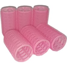 Croc 1202 Pembe Cırtlı Bigudi 6lı Çap 3,5cm