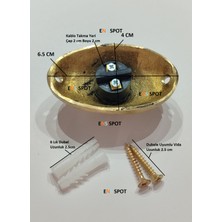 Ens Spot Dekoratif Oval Pirinç Zil Butonu