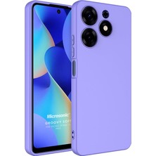 Microsonic Tecno Spark 10 Pro Kılıf Groovy Soft Lila