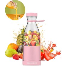 Dempower Şık Tasarımlı Şişe Shaker 420 ml Pembe