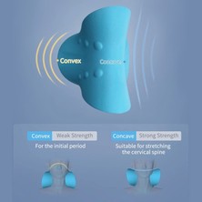 Chunkyated C-Şekilli Servikal Omurga Masaj Yastığı Yerçekimi Shiatsu Boyun Masajı Servikal Yastık Boyun ve Omuz Masaj Yastığı (Yurt Dışından)