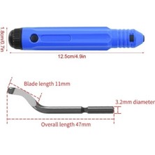 Chunkyated Elle Çapak Alma ve Düzeltme Bıçağı Kazıyıcı Kenar Düzeltici Atık Kenarları Gidermek Için Pah Kırma ve Düzeltme Aleti (Yurt Dışından)