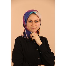 Sima Eşarp Mor Levidor Twill Ipek Eşarp 04