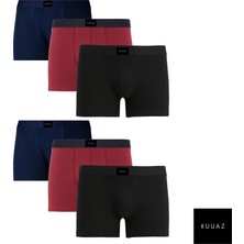 Kuuaz 6'lı Renkli Boxer Set