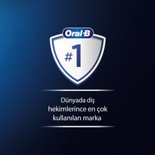 Oral-B Pro Serisi 1 Siyah Elektrikli Diş Fırçası, 1 Diş Fırçası Başlığı, Braun Tasarımı