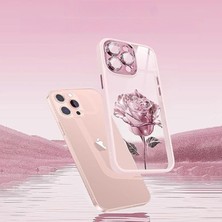 Zehraa 3D Rose IPHONE14 Pro Şok Emici ve Darbeye Dayanıklı Apple Cep Telefonu Kılıfı (Yurt Dışından)