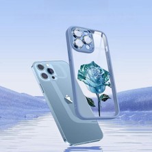 Zehraa 3D Rose IPHONE12 Şok Emici ve Anti-Şok Apple Cep Telefonu Kılıfı (Yurt Dışından)