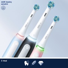 Oral-B IO 3 Siyah Elektrikli Diş Fırçası, 1 Diş Fırçası Başlığı, Braun Tasarımı