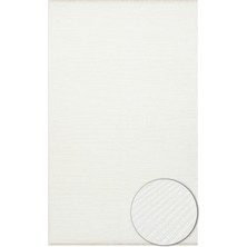 Eko Halı Ada Kilim Plaın Cream Yumuşak Dokulu Kolay Kullanımlı Yıkanabilir Kaymaz Kilim