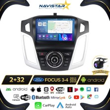 Navistar Ford Focus 3-4 2+32GB Kablosuz Carplay 2011-2015 Android 13 Navi