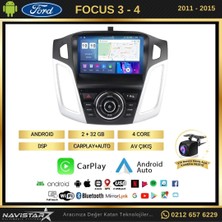 Navistar Ford Focus 3-4 2+32GB Kablosuz Carplay 2011-2015 Android 13 Navi