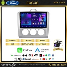 Navistar Ford Focus 2 Manuel Klima 2+32GB Kablosuz Carplay Android 13 Nav