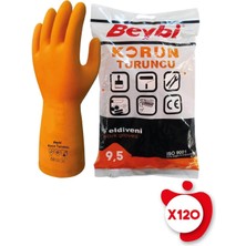 Beybi Korun Turuncu İş Eldiveni 9,5 Beden 120 Paket