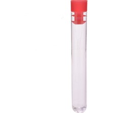 Atel-San Deney Tüpü 16X100 mm / Plastik - Dibi Yuvarlak Kapaklı x 25 Adet