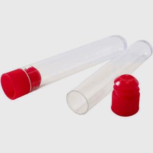 Atel-San Deney Tüpü 16X100 mm / Plastik - Dibi Yuvarlak Kapaklı x 25 Adet