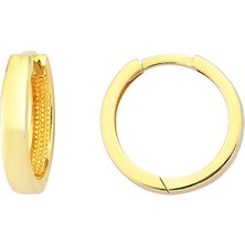 Altın Sepeti Altın Klasik Halka Küpe