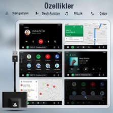 Coofbe Android Kablosuz Carplay Çevirici Android Multimedya Carplay Adaptörü Otomatik Bağlantı