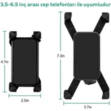 Coofbe Ayarlanabilir Açılı 360 Dönen Başlıklı Aynaya Takılan Motosiklet Tutucu Bisiklet Tutucu