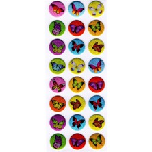 Limmy Sticker Kabartmalı Stiker Defter, Planlayıcı Kelebek Yuvarlak (CB416) 16X7 cm