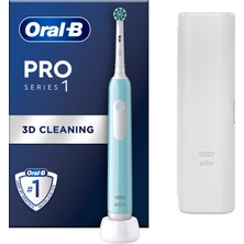 Oral-B Pro Series 1 Şarjlı Diş Fırçası Mavi + Seyahat Kabı