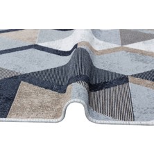 Eko Halı Arya Kilim Ar 10 Beıge Black Çift Taraflı Modern Desenli Dokuma Kilim