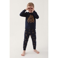 RolyPoly Erkek Çocuk Lacivert Pijama Takımı