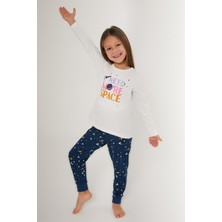 Rolypoly Kız Çocuk Lacivert Pijama Takımı RP3176-C-V1